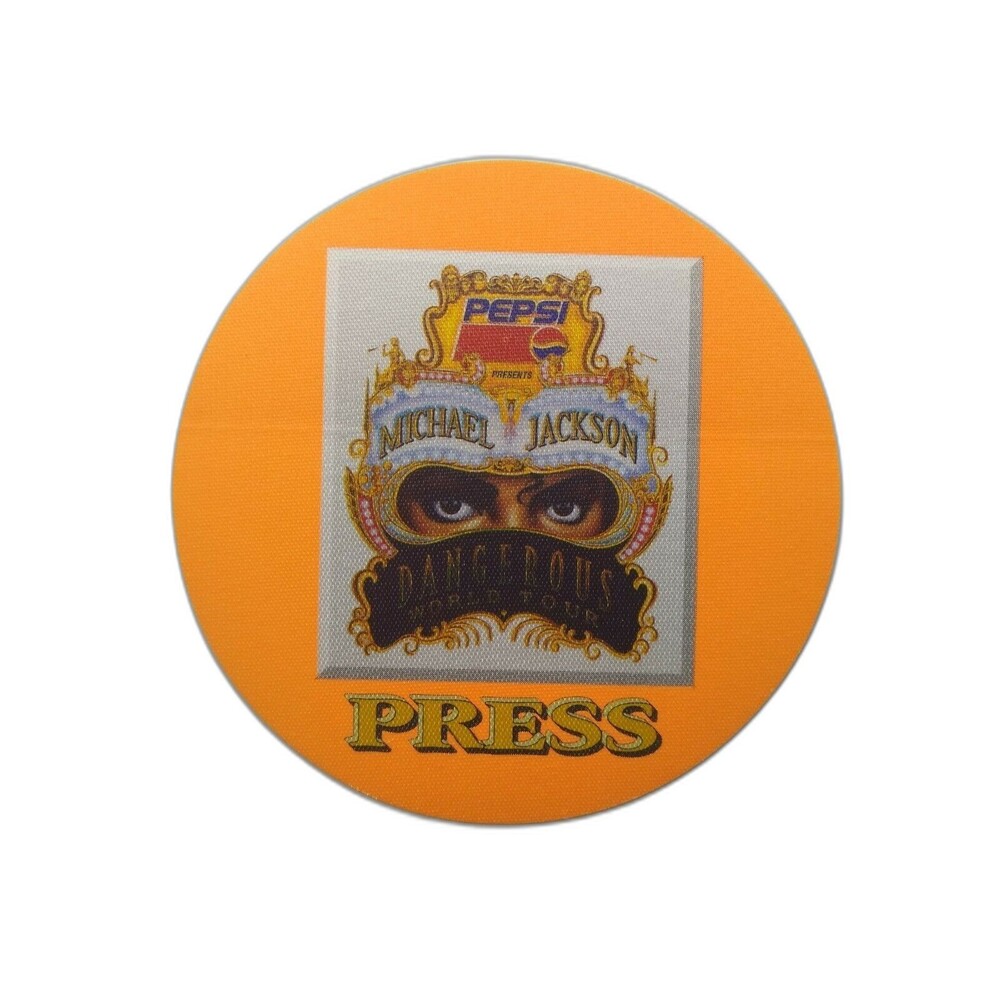 Michael Jackson Dangerous Backstage Pass Original Orange King Of Pop Rock Music